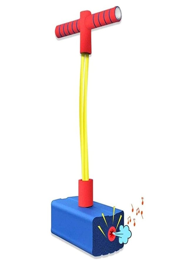 DRODRM Kids Pogo Jumper Fun and Safe Pogo Stick for Toddlers, Durable Foam Bungee Jumping Stick Makes Squeaky Sounds Improves Balance,Bouncing Toy for Ages 3 and up Holds up to 250lbs - Multicolor - Image 1